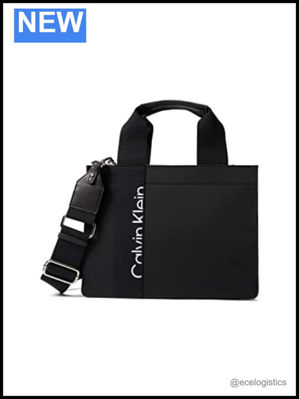 Nylon Mini Crossbody Bag with Removable Strap, 5 Compartments